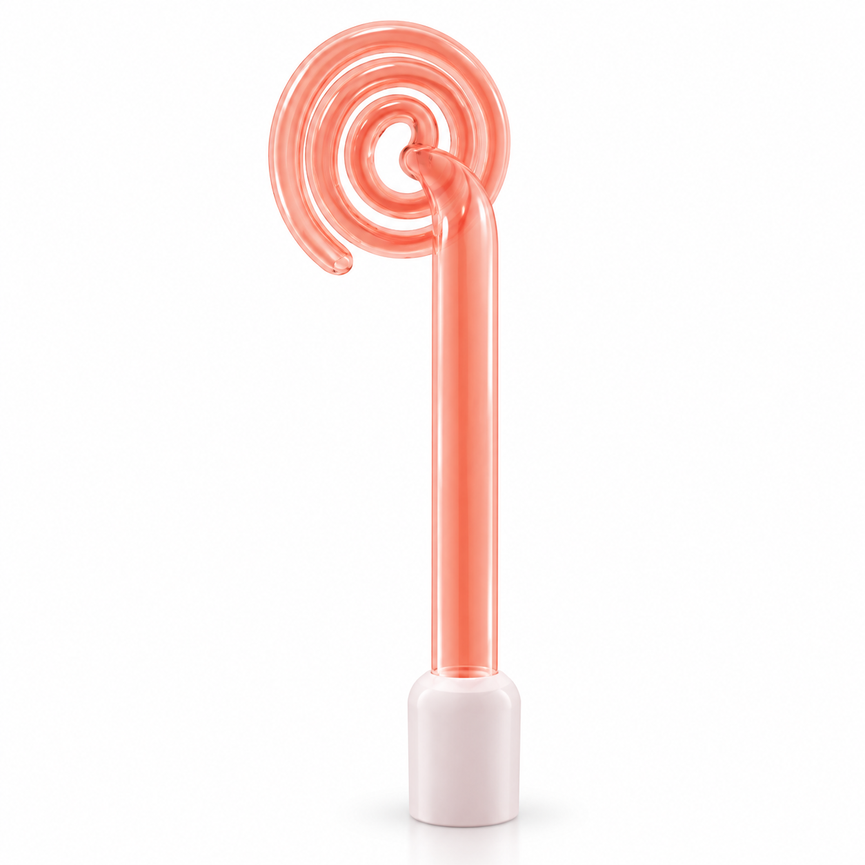 High Frequency Glass Spiral Coil Electrode – Orange Replacement Attachment for Facial & Beauty Devices