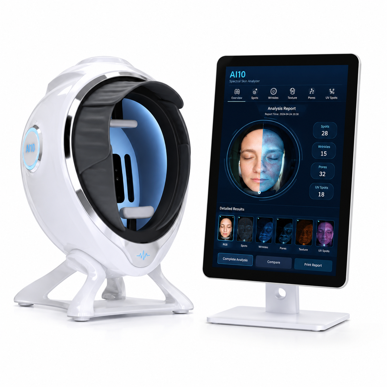 AI10 Spectral Skin Analyzer – Professional 3D Facial Skin Analysis Device