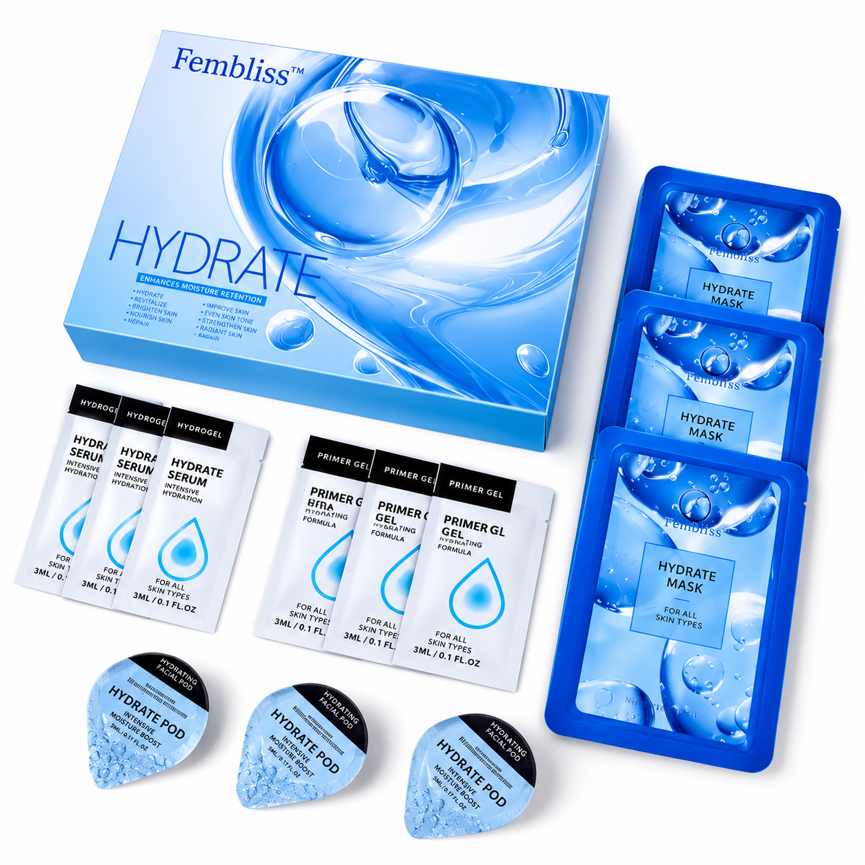 CO2 Oxygen Facial Pods Special Version – 6-in-1 Professional Treatment Kit