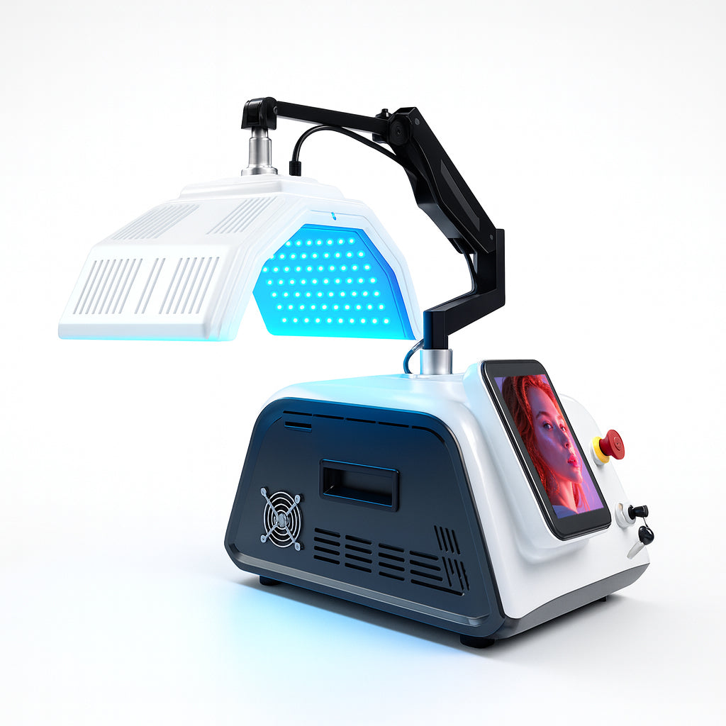 Photodynamic 7 Colors PDT Machine 5 Handles Light Therapy Facial Care With High Power Piranha