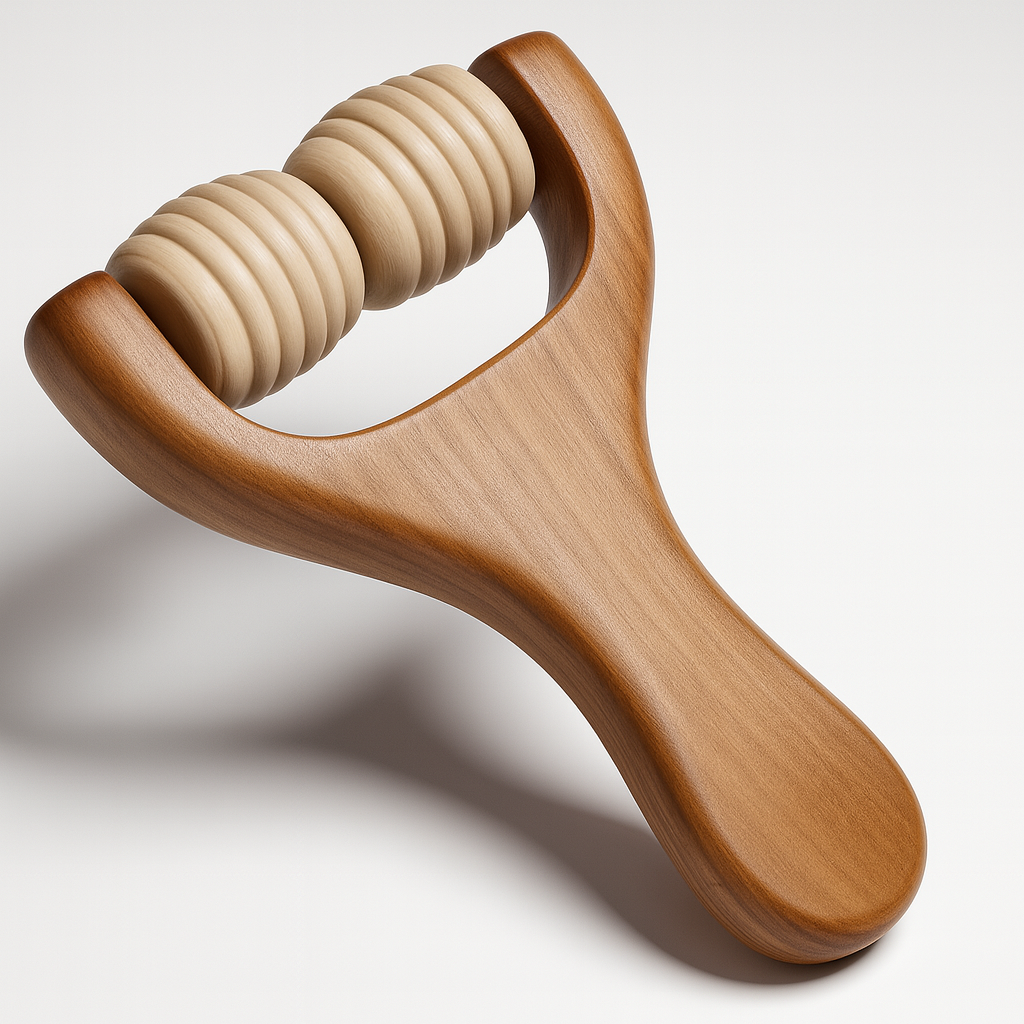 Theia 4-Piece Pure Pear Wood Massage Roller Set