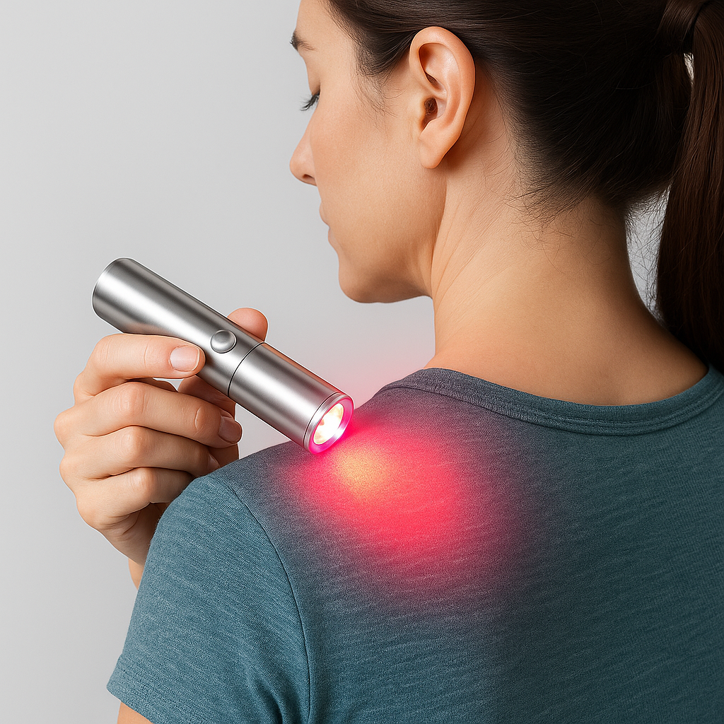 Theia Red Light Therapy Torch Handheld for Muscle Pain Relief 5 Wavelength 630nm 660nm 710nm 850nm 900nm