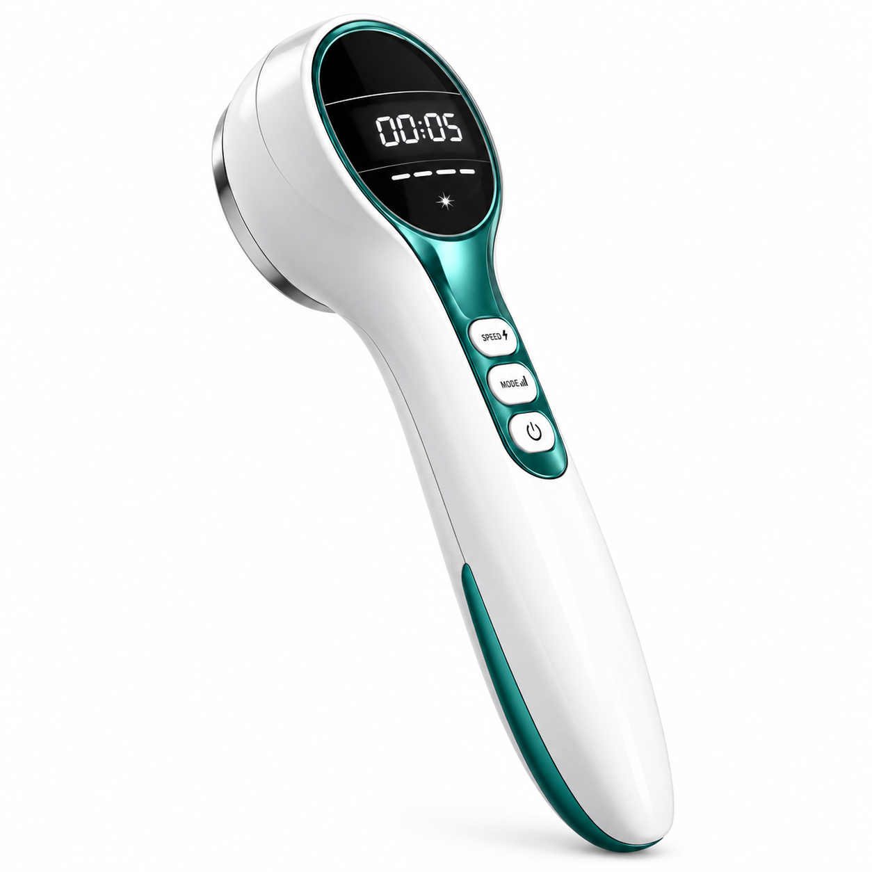 Portable 650nm Red Light & 808nm Near-Infrared Therapy Wand with 17 Light Sources, LCD Display & Adjustable Timer