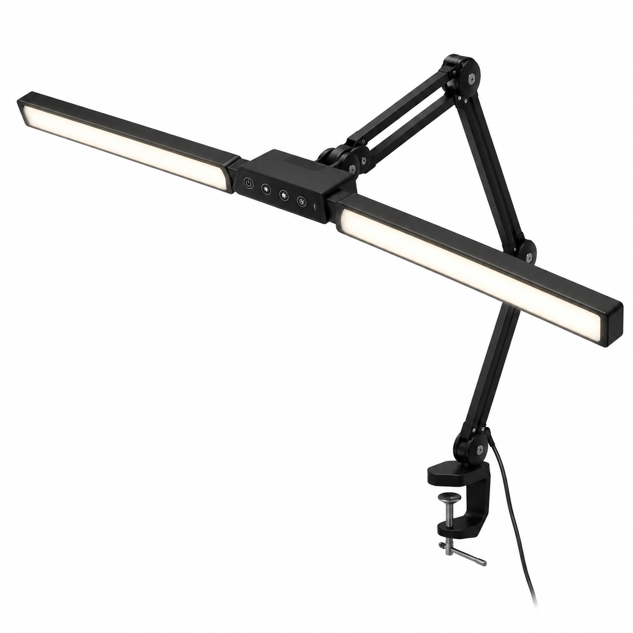 Professional Dual-Head LED Beauty Lamp – 30W, 360 LEDs, Adjustable Swing Arm & Dimmable Salon Lighting