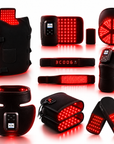 Red & Near Infrared Light Therapy Set 660nm 850nm LED Recovery Bundle with Vest, Belt, Gloves & Foot Wraps