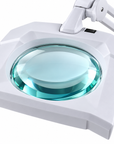 Professional LED Magnifying Lamp 9002LED – 3D/5D Glass Lens, 1200 Lumens, Adjustable Swing Arm