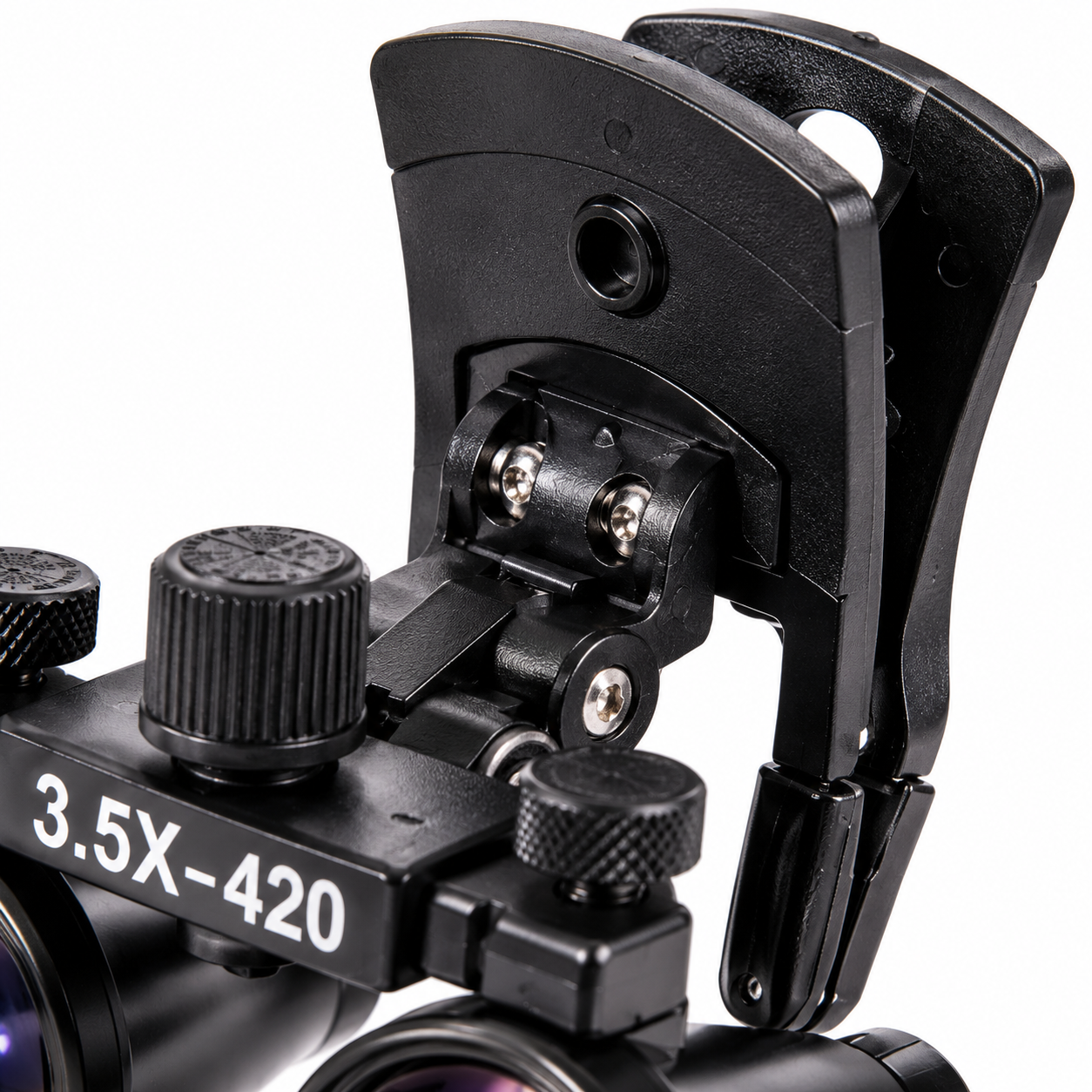 Professional 3.5X Dental Binocular Loupes – 420mm Clip-On Magnifying Glasses