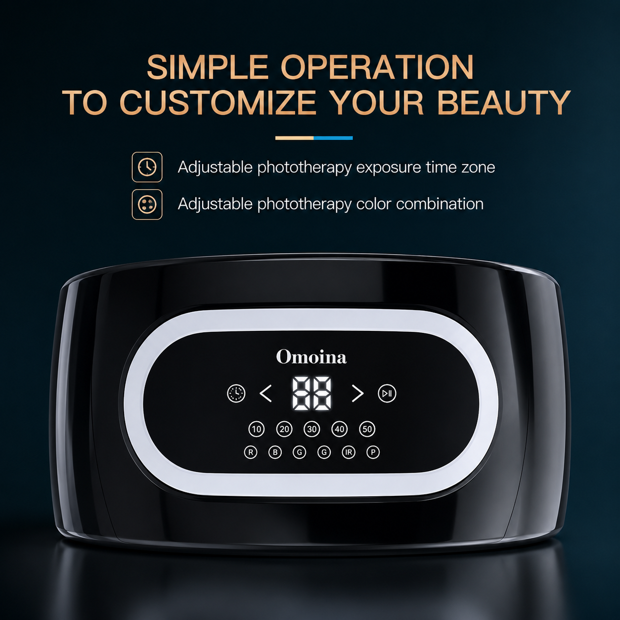THEIA LumiGlow 7-Color PDT LED Light Therapy System – Professional Photon Facial Rejuvenation Device