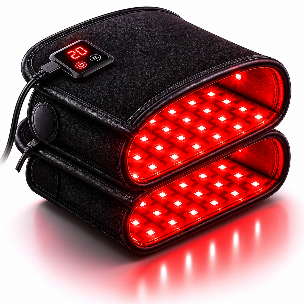 Red & Near Infrared Light Therapy Set 660nm 850nm LED Recovery Bundle with Vest, Belt, Gloves & Foot Wraps