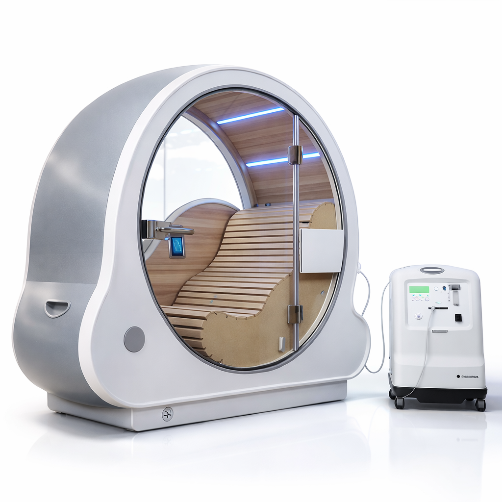 Oxy Chamber Infrared Home Sauna 1050W with Negative Air Ion