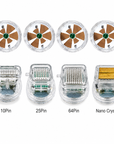 RF Microneedling Replacement Cartridge (10 Pins, 25 Pins, 64 Pins, Nano Crystal) with Disposable Connection Tube for Fractional RF Microneedling Machine