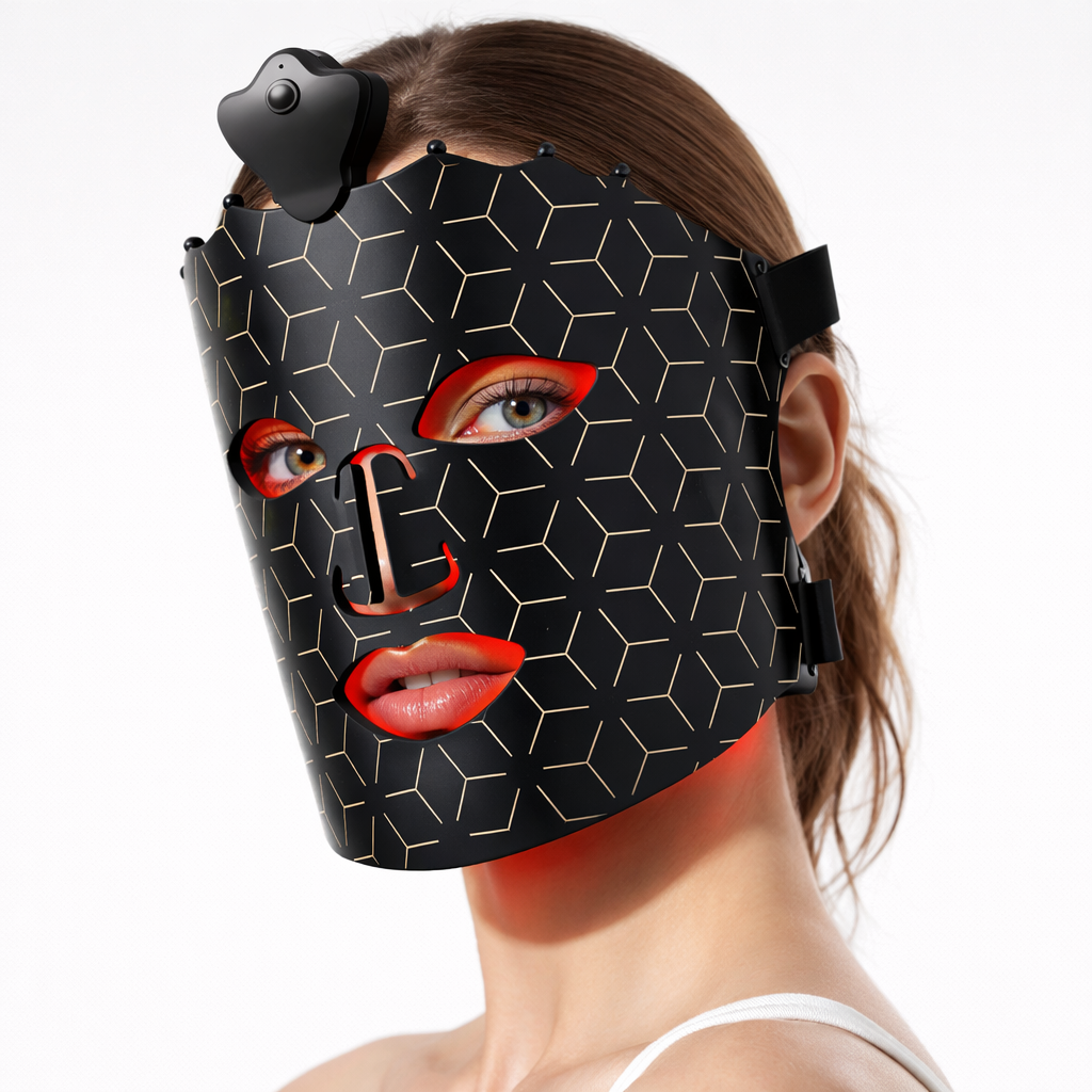 LED Facial Therapy Mask – 8-Color Red & Near-Infrared Light for Firming, Whitening & Anti-Redness