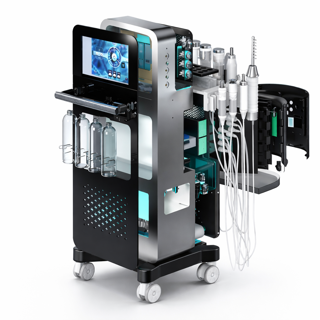 Theia HydraGlow Master 17-in-1 Hydra Dermabrasion Facial Machine | Professional Skin Care System for Spa & Salon