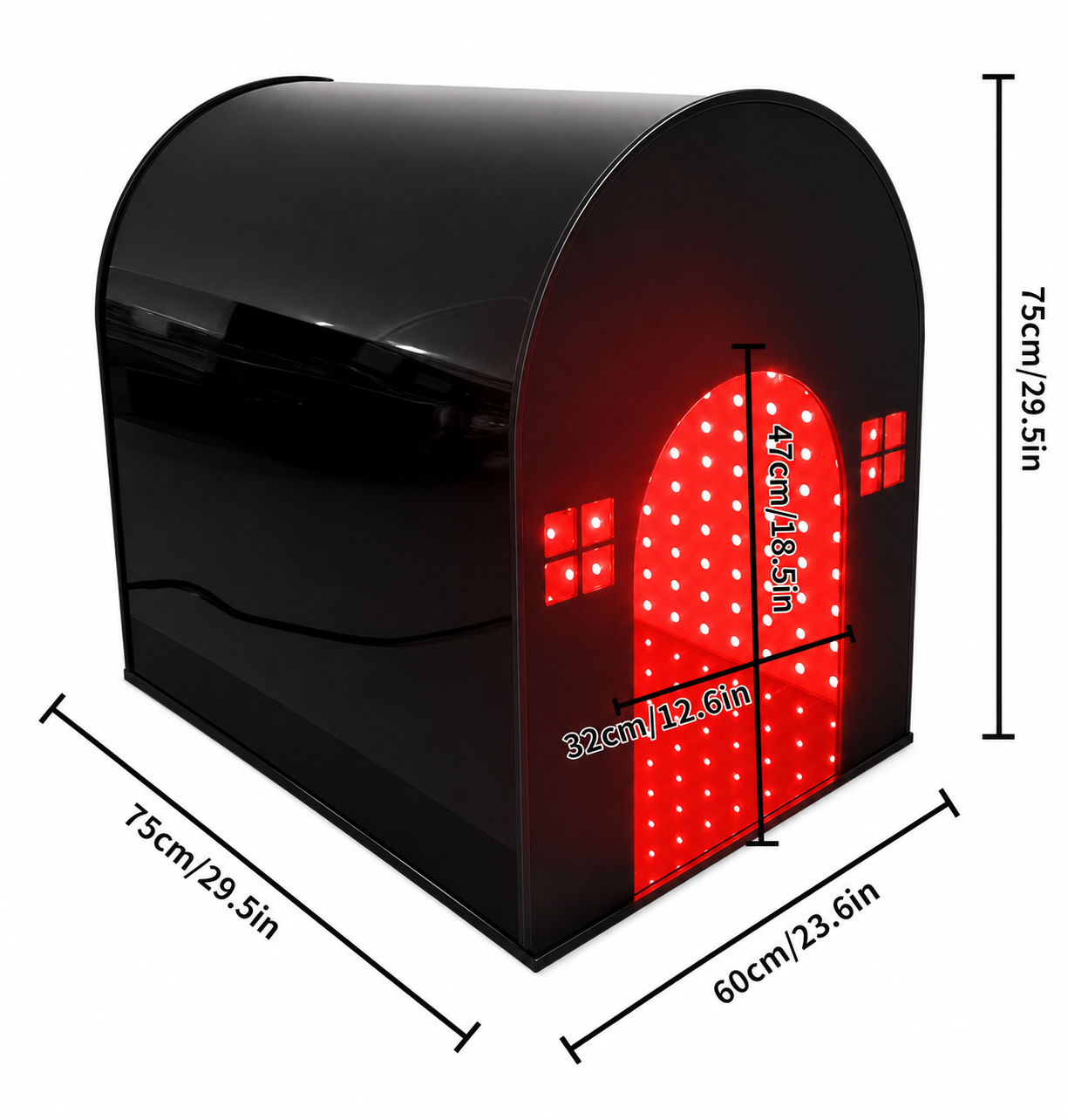 THEIA VetRed Pro Pet Red Light Therapy Cage – 1638 LEDs, 660nm/850nm Veterinary Recovery Chamber for Cats & Small Pets