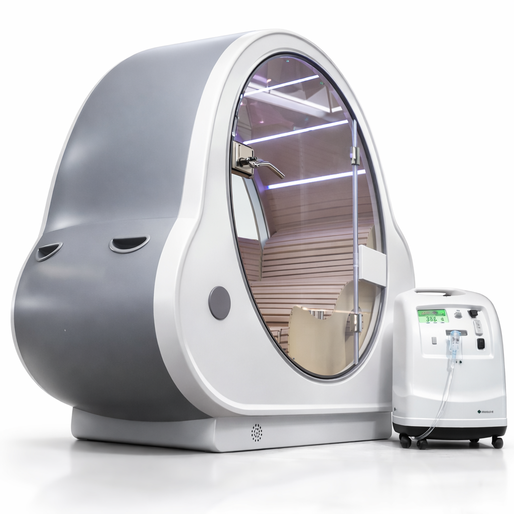 Oxy Chamber Infrared Home Sauna 1050W with Negative Air Ion