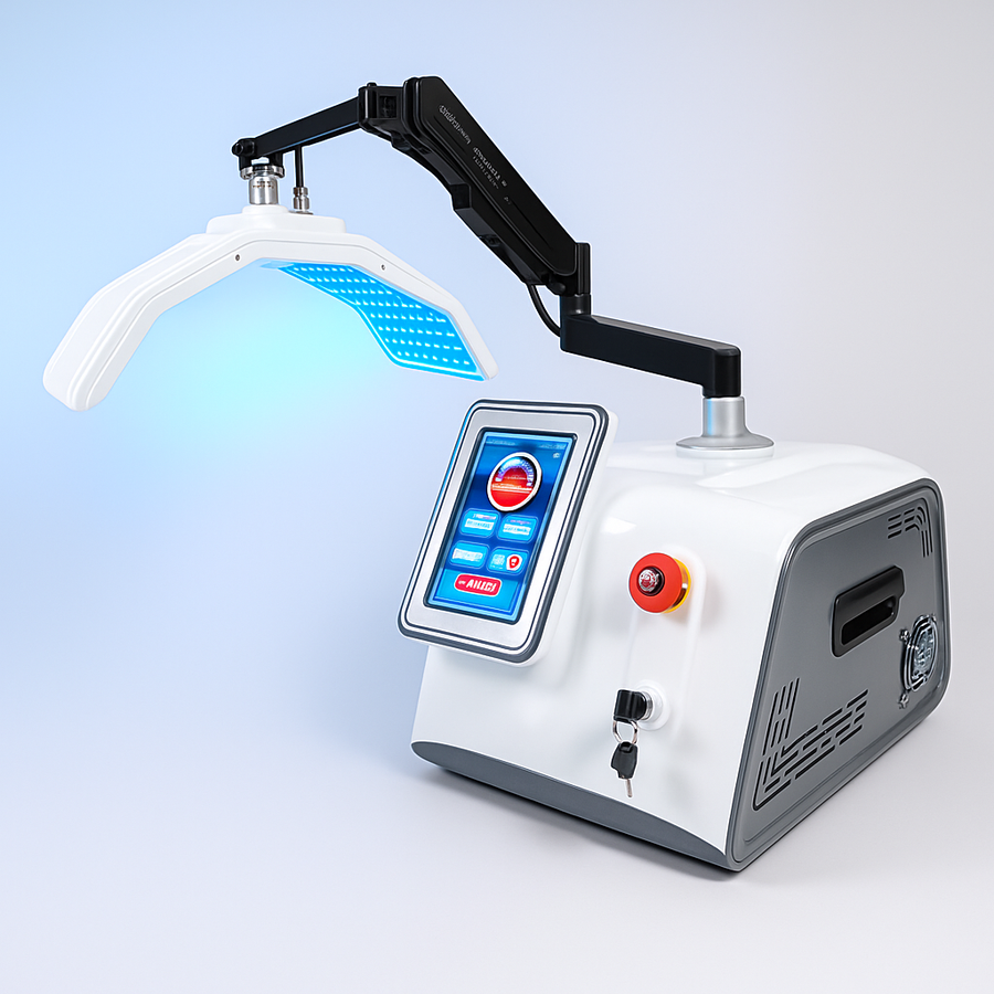 Photodynamic 7 Colors With High Power Piranha LEDS PDT Machine 5 Handles Light Therapy Facial Care