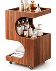 Premium 3-Tier Rolling Salon Trolley – Modern Beauty