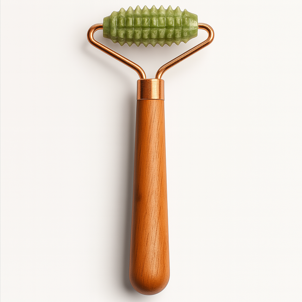 Wooden Handle Face Massager – Natural Rejuvenation Tool for Radiant Skin