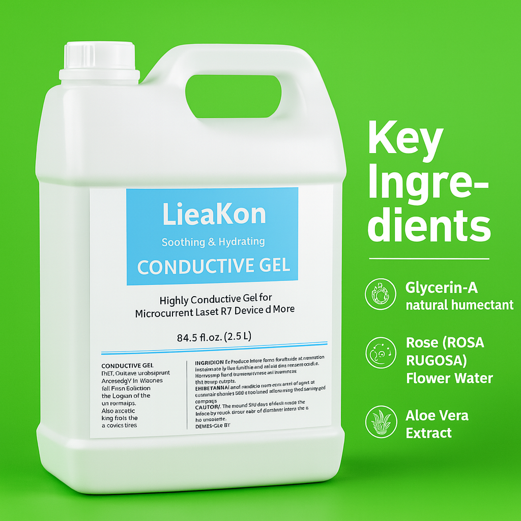 2.5L Clear Contact Gel for Radiofrequency & Cavitation – Ultrasound Conductor Gel for Face & Body Treatments