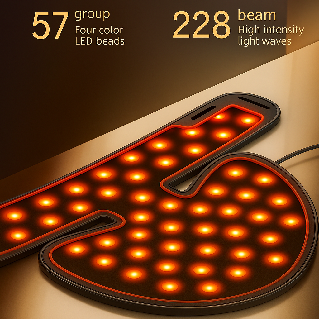 Theia 660nm 850nm Red Infrared Light Therapy Wrap For a Youthful Neck & Chest