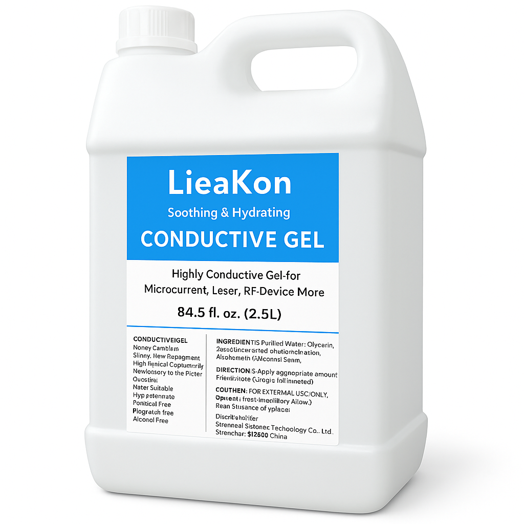 2.5L Clear Contact Gel for Radiofrequency & Cavitation – Ultrasound Conductor Gel for Face & Body Treatments