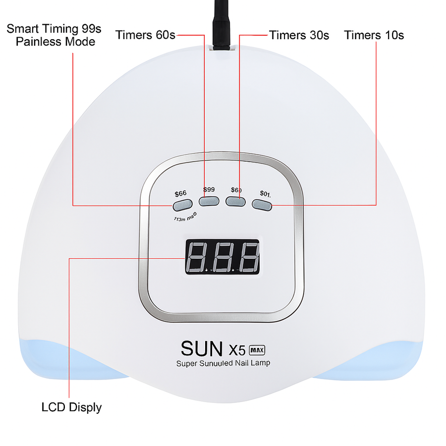 300W High Power SUN X12 MAX UV LED Nail Lamp