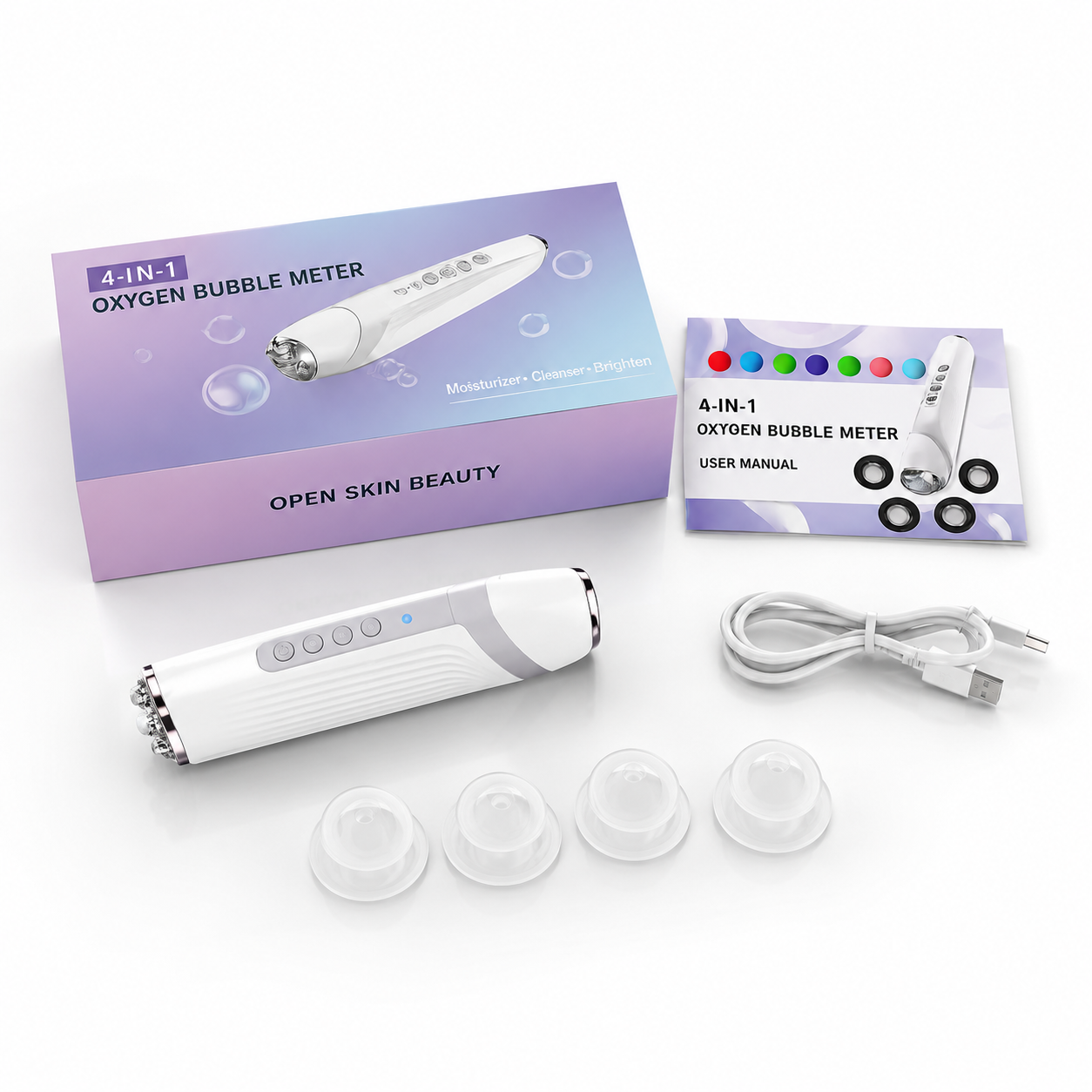 Oxygen Bubble Pro CO2 Facial Device – Portable Oxygen Bubble Skin Care & Home Facial SPA System
