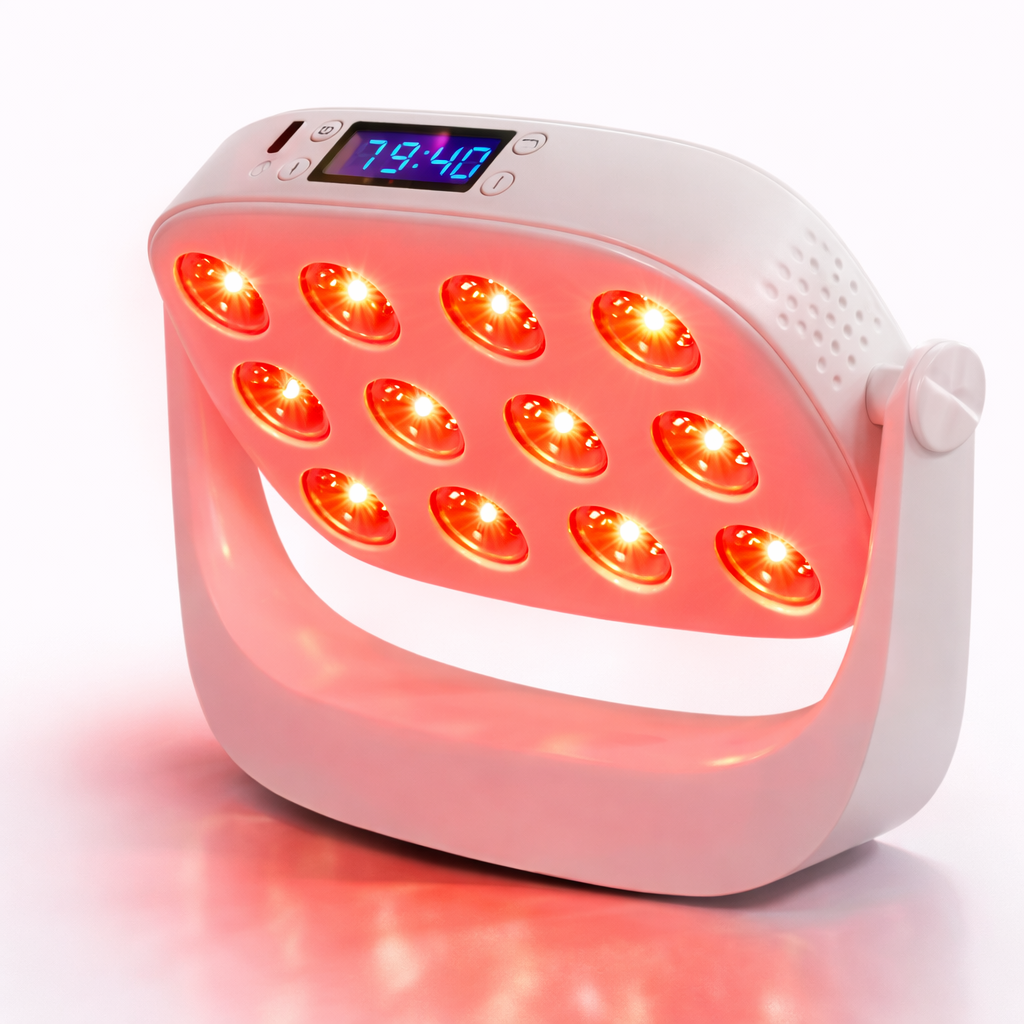 Compact Red & Near-Infrared LED Light Panel – 12 LEDs, 660nm & 850nm