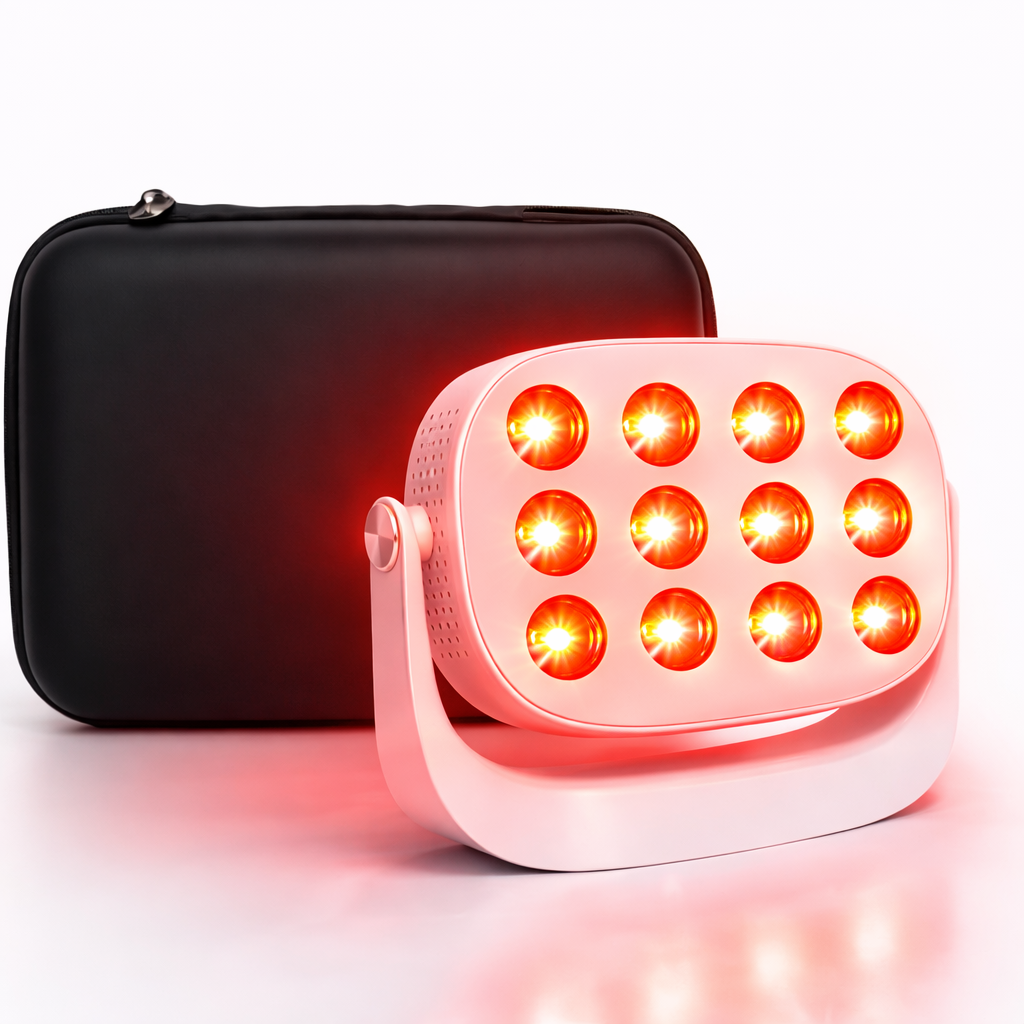 Compact Red & Near-Infrared LED Light Panel – 12 LEDs, 660nm & 850nm