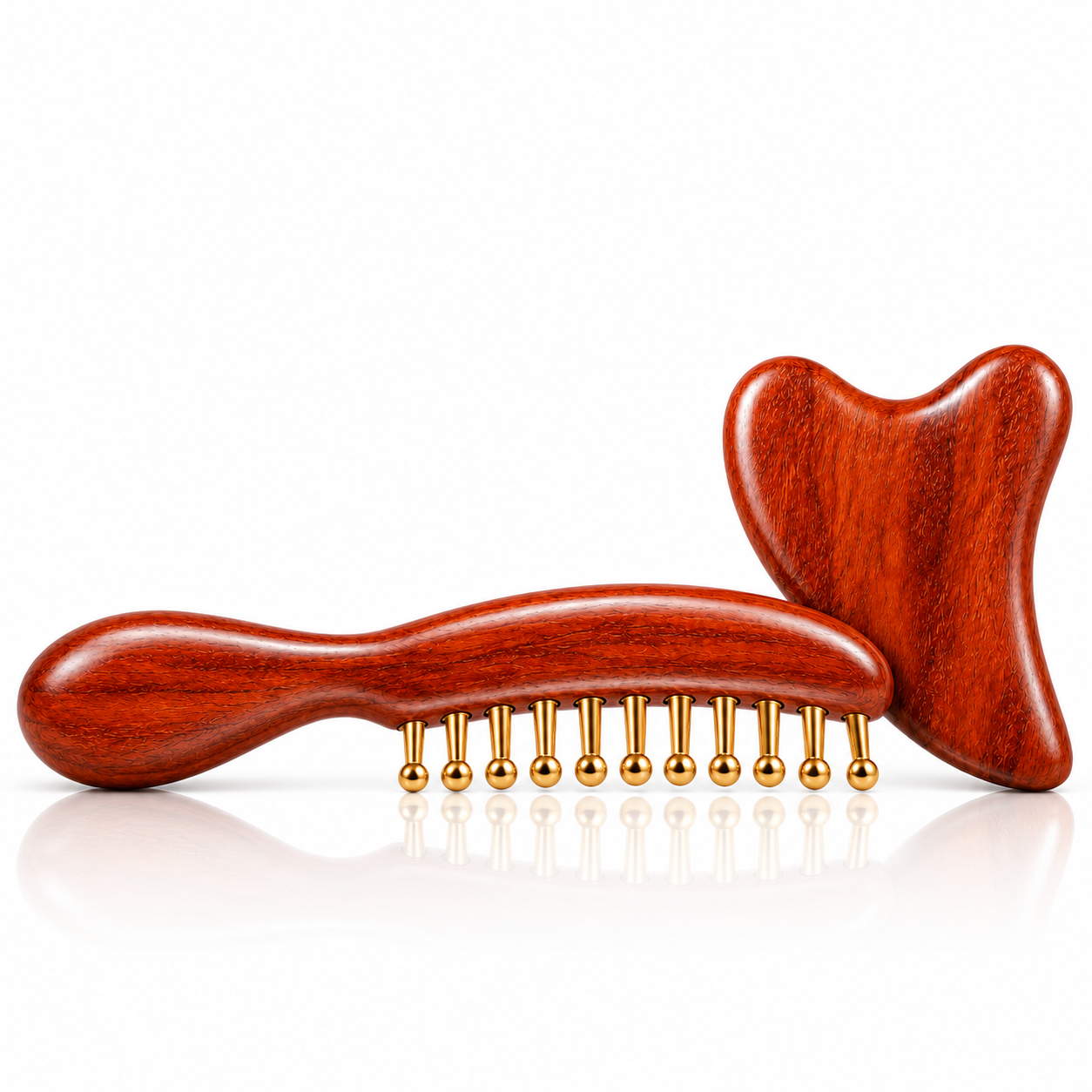 Massage Comb & Gua Sha Facial Massage Set – 2 Pieces