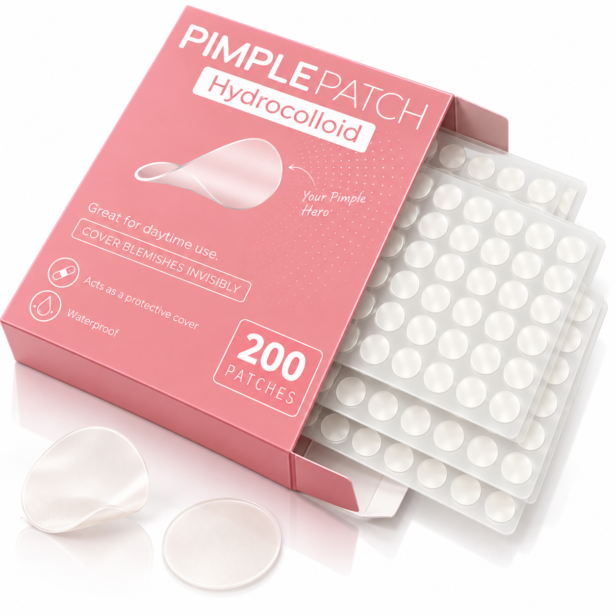 200 PCS Hydrocolloid Pimple Patches