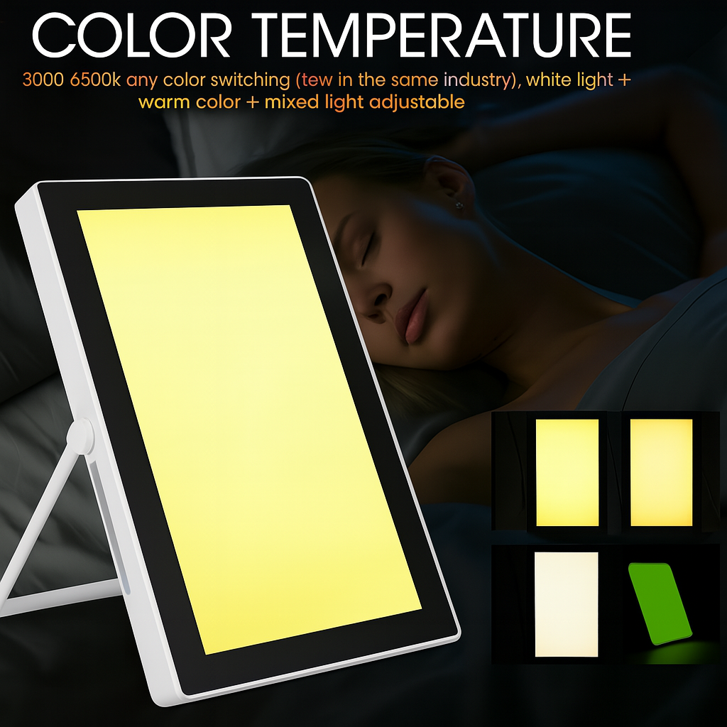 SAD Light Therapy Lamp 35000 Lux Seasonal Affective Disorder Therapy Lamp 3000K-6500K