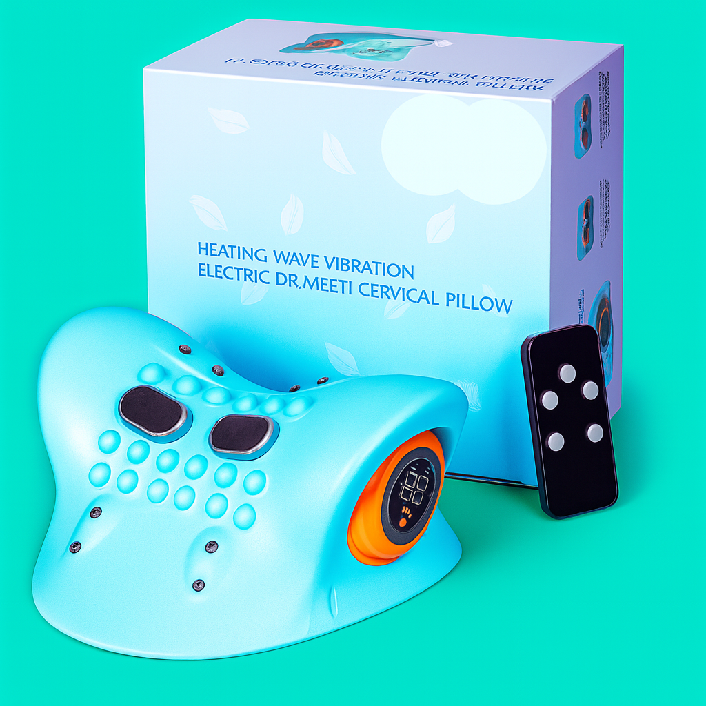 Portable EMS Neck and Shoulder Massager with Adjustable Intensity | Compact Relaxation Device for Home, Office and Travel