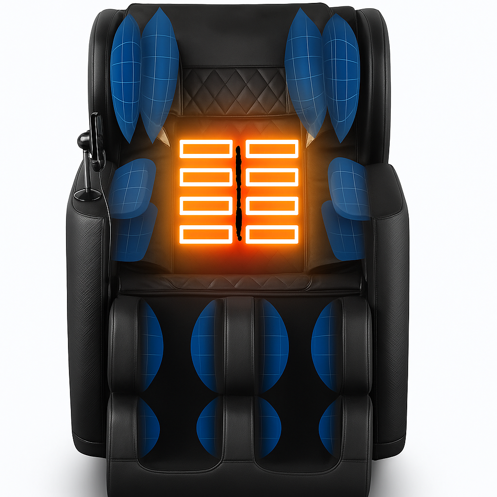 Zero Gravity Full Body Massage Chair with Heat & Air Compression | Smart Home Relaxation Seating with Adjustable Programs