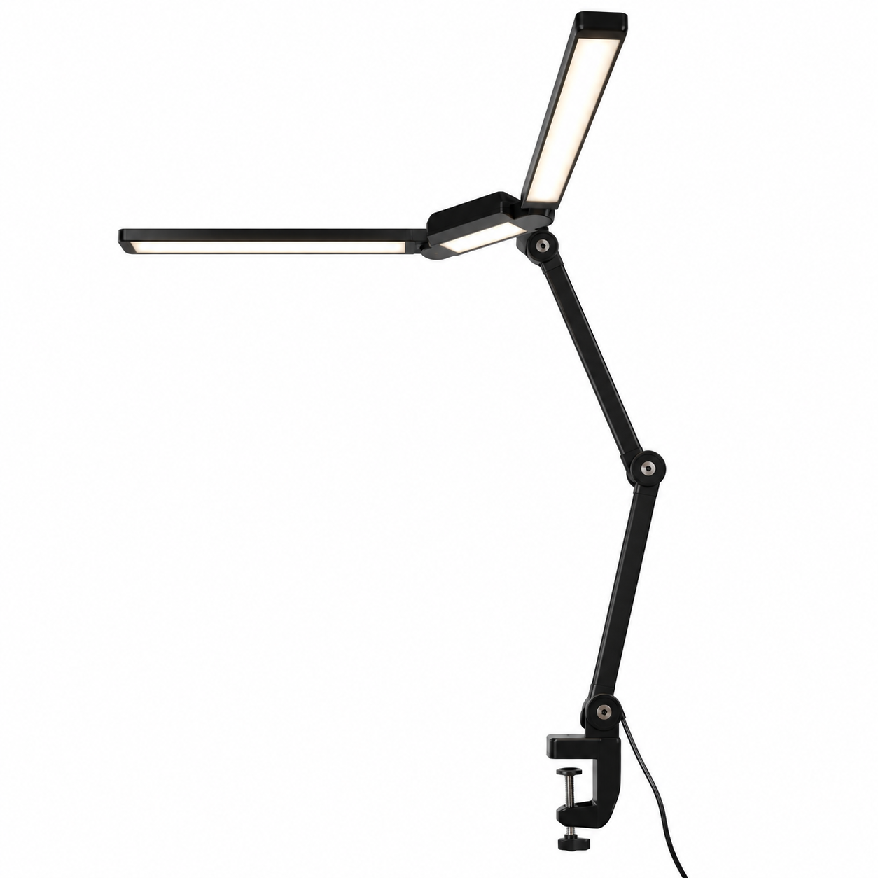 Professional Dual-Head LED Beauty Lamp – 30W, 360 LEDs, Adjustable Swing Arm & Dimmable Salon Lighting