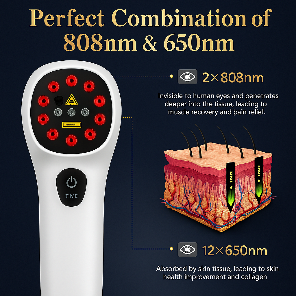 Deep Tissue Red Laser Therapy for Pain Relief and Recovery