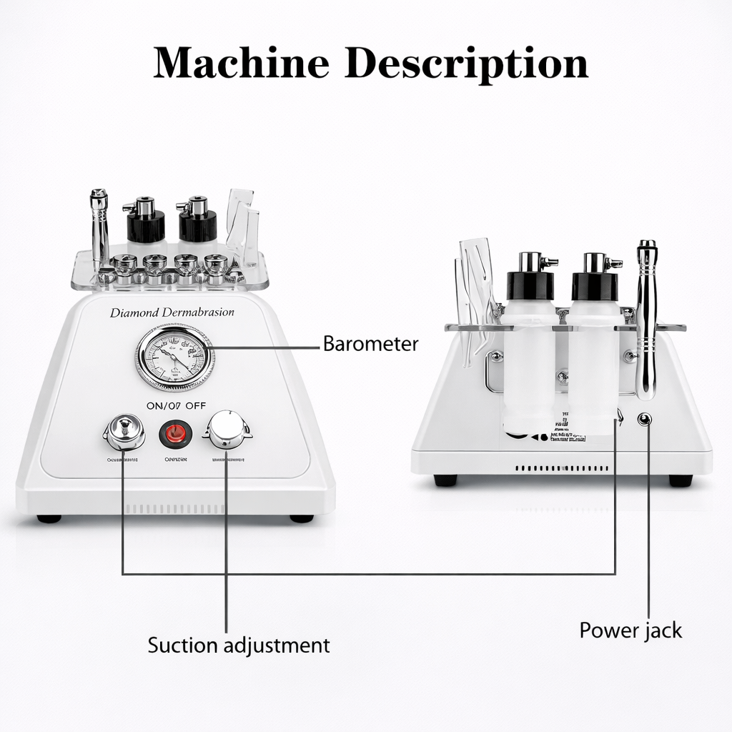 Theia Diamond Microdermabrasion Machine – Professional Skin Rejuvenation Device for Exfoliation, Acne Scars, Fine Lines & Radiant Skin