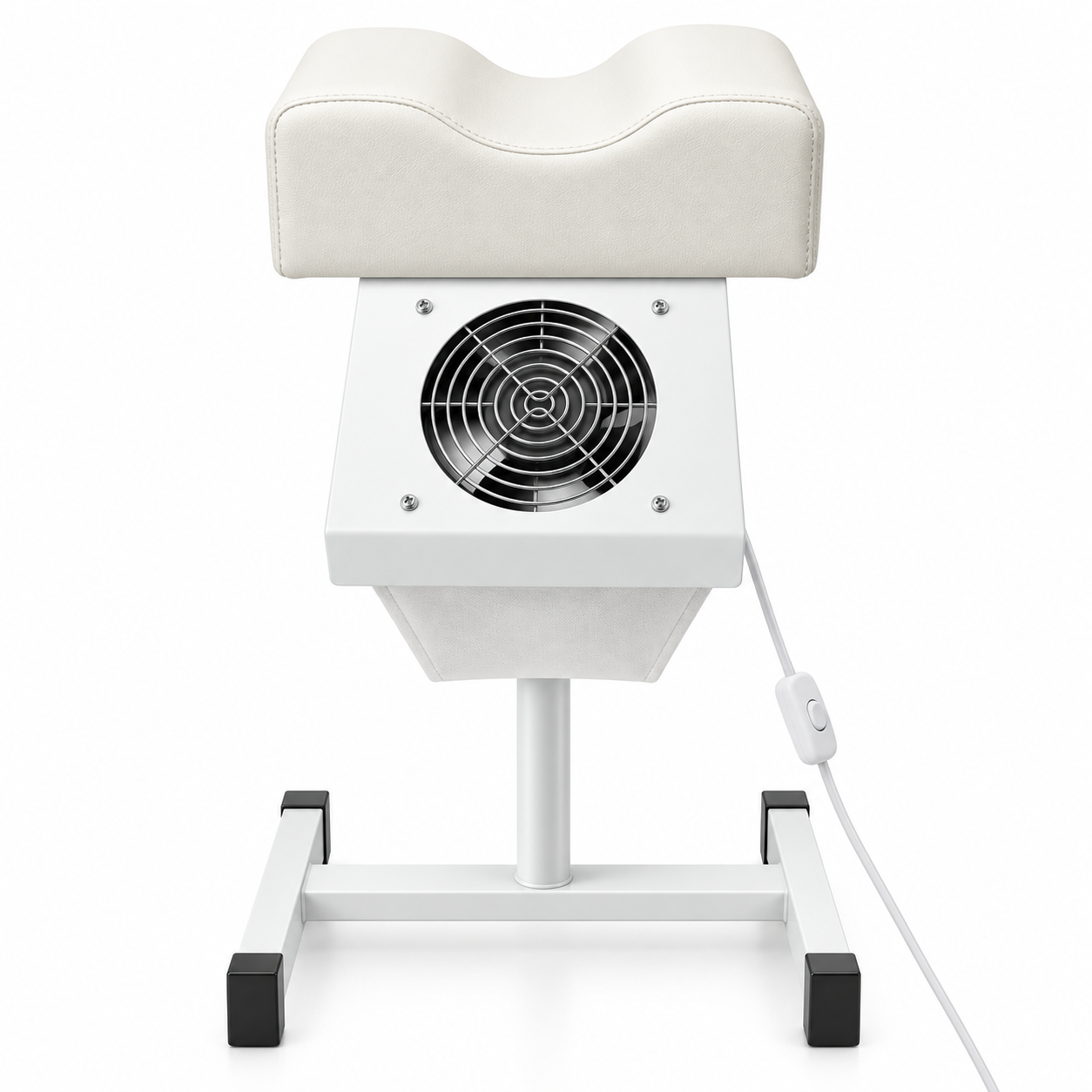 Pedicure Footrest with Dust Collector Fan – Adjustable Professional Nail Salon Leg Rest