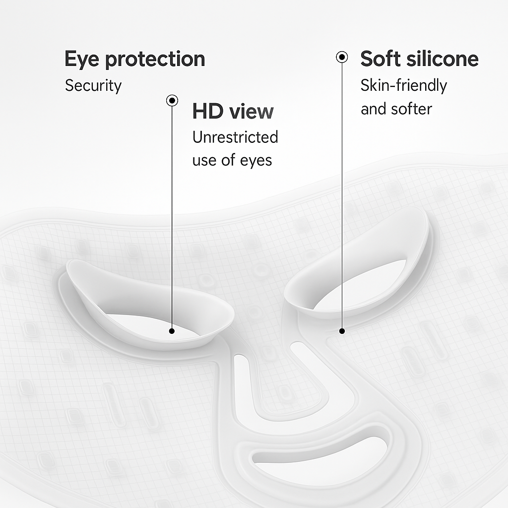 LED Facial Therapy Mask – 8-Color Red & Near-Infrared Light for Firming, Whitening & Anti-Redness