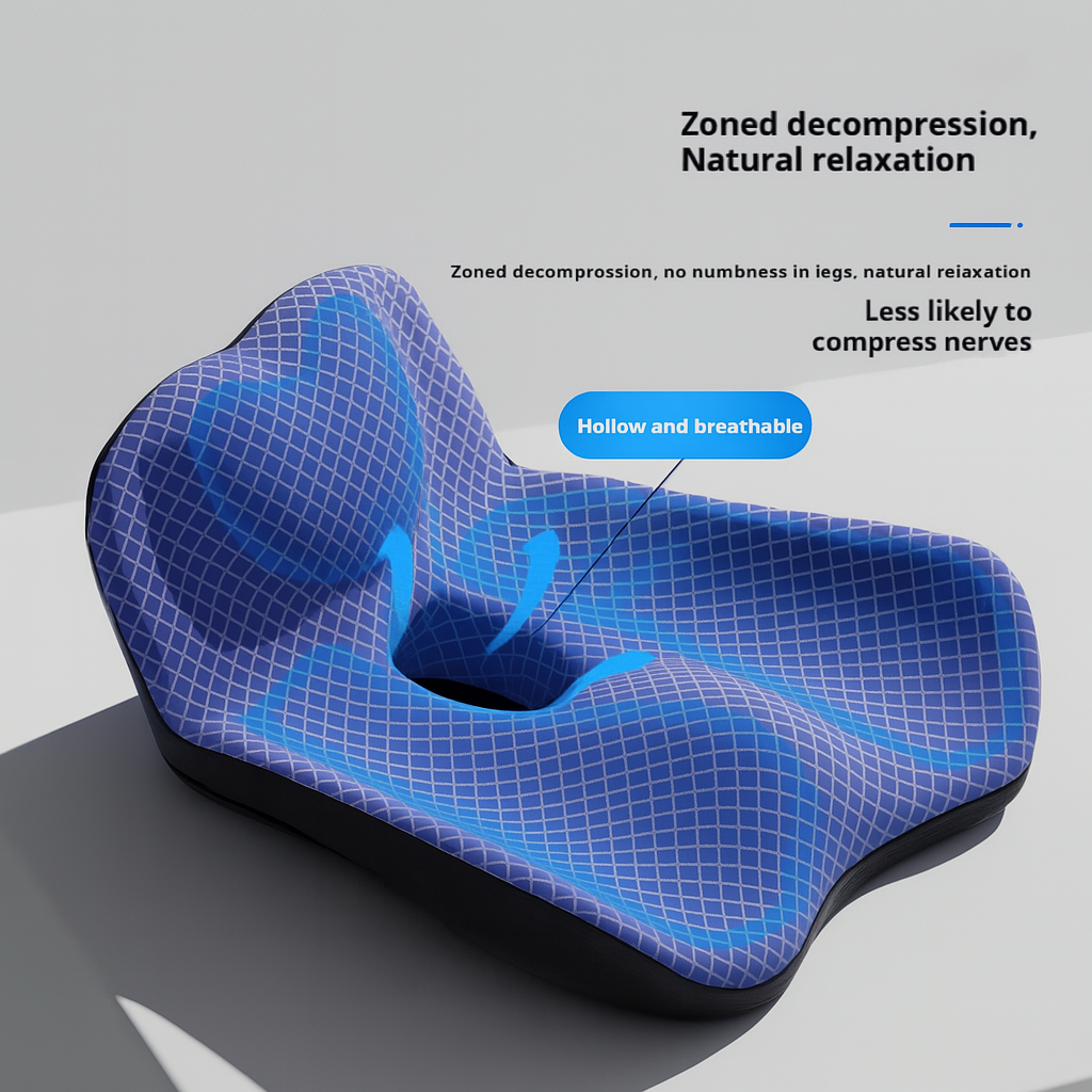 Orthopedic Memory Foam Seat Cushion for Comfortable Sitting