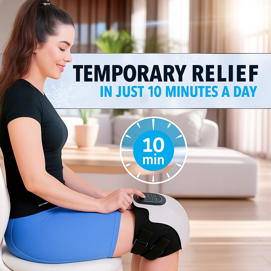 Theia KneeRelief Pro: Advanced 3-in-1 Knee Massager for Fast Pain Relief & Recovery
