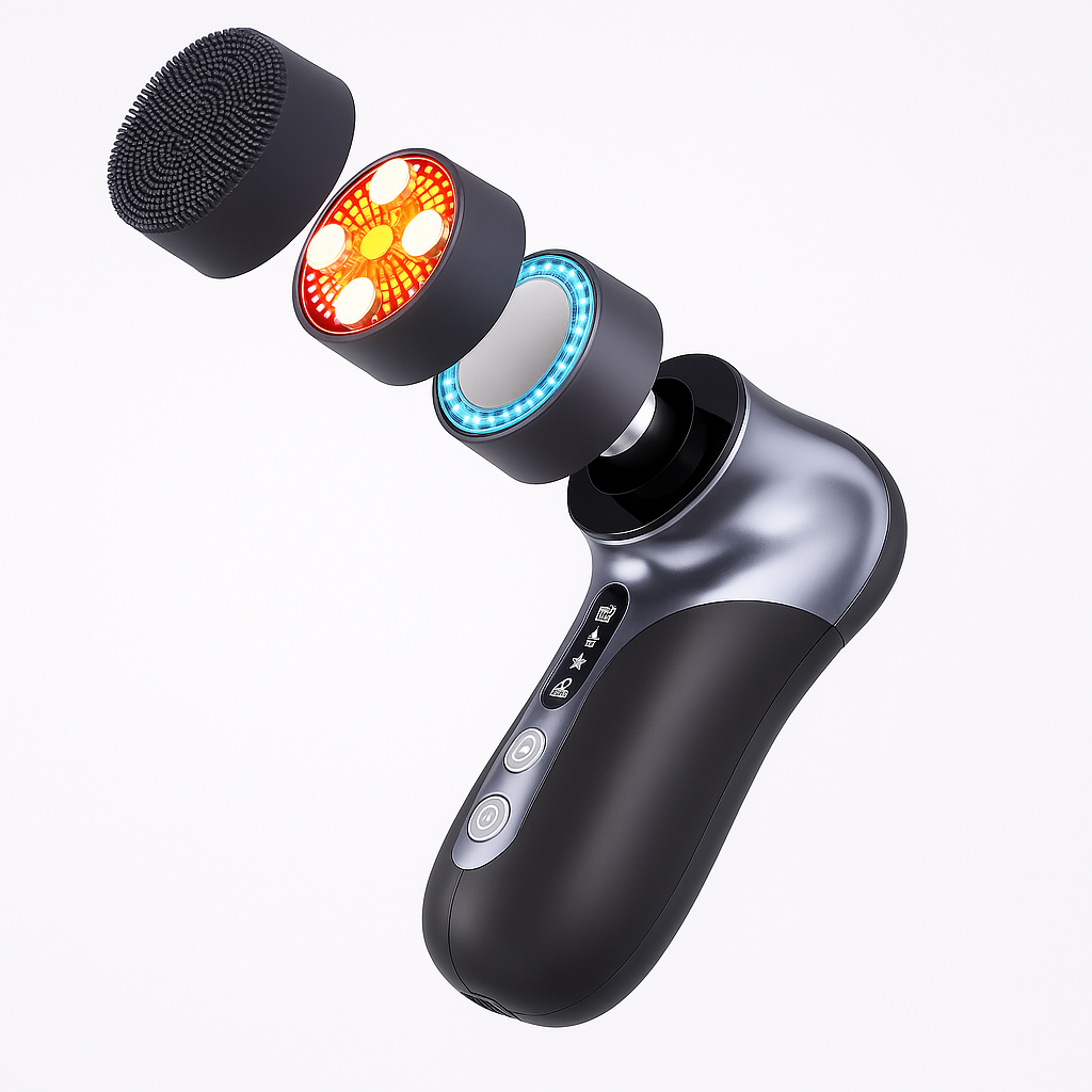 Ultra Facial Therapy PRO – Red & Blue Light Facial Machine for Wrinkle Reduction & Acne Treatment