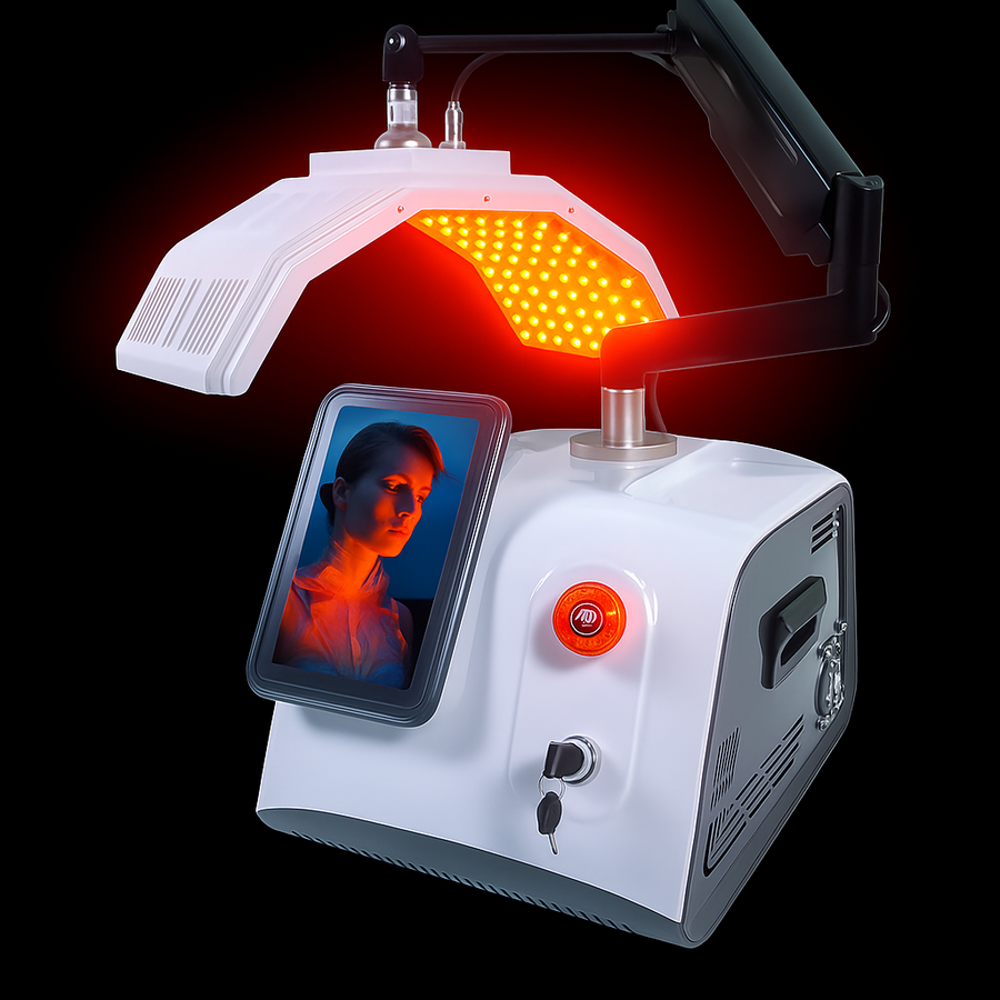 Photodynamic 7 Colors With High Power Piranha LEDS PDT Machine 5 Handles Light Therapy Facial Care