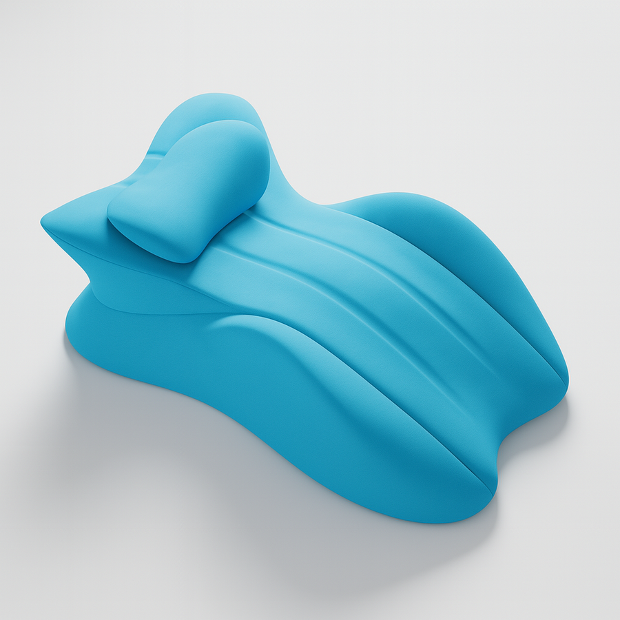 THEIA Ergonomic Memory Foam Support Pillow for Sleeping, Reading, Phone Use and Prone Resting – Neck, Chest, and Leg Backrest Cushion