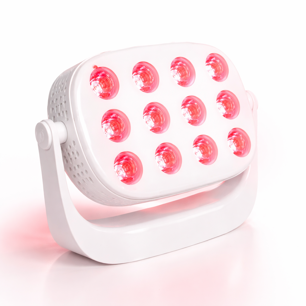 Compact Red & Near-Infrared LED Light Panel – 12 LEDs, 660nm & 850nm