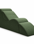 Ergonomic Corduroy Yoga Lounge Chair with Side Pocket and Support Cushions – Floor Recliner for Home Relaxation