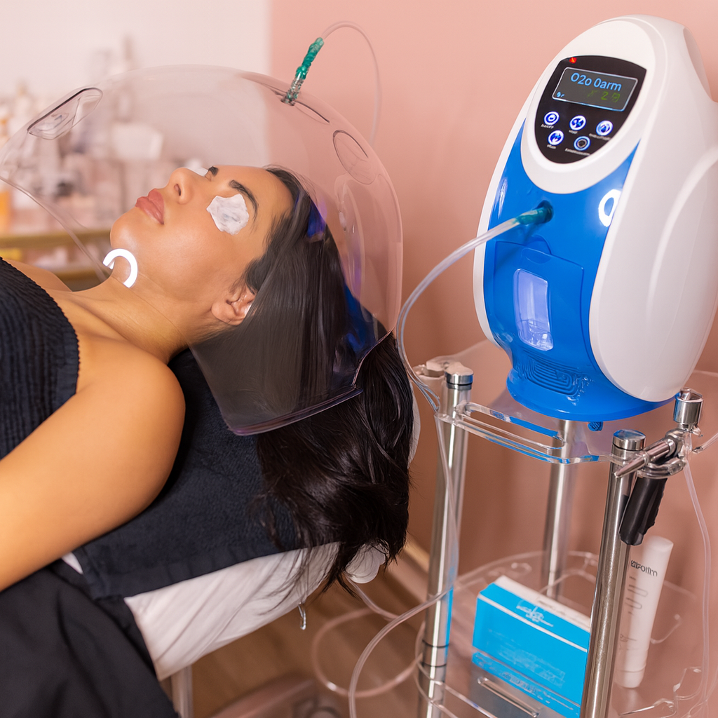 Theia Professional O2toDerm Oxygen Dome System – Advanced Facial Therapy