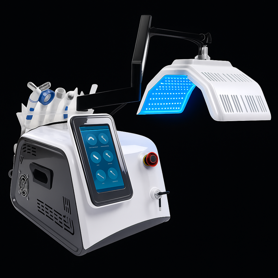Photodynamic 7 Colors With High Power Piranha LEDS PDT Machine 5 Handles Light Therapy Facial Care