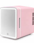 4L Cosmetic & Skincare Mini Fridge with LED Mirror – Portable Hot & Cold Beauty Fridge