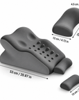 Memory Foam Wedge Support Pillow with Neck Cushion & Massage Points